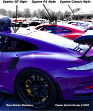 Load image into Gallery viewer, Race Numbers - Cypher GT Style (Color Matching Available)