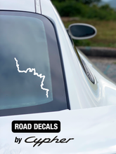 Load image into Gallery viewer, Road Map Decal - like Wolf Pen Gap or Blood Mountain or Tail of Dragon