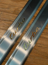 Load image into Gallery viewer, 997 987 996 986 Door Sills in Metal Finishes (Custom Insignia Optional)