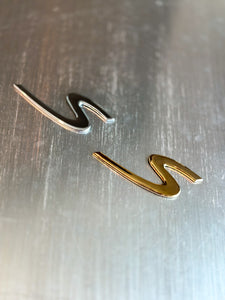 Porsche Emblems - 24K Gold or Brushed Nickel or Gloss Nickel or Plastic