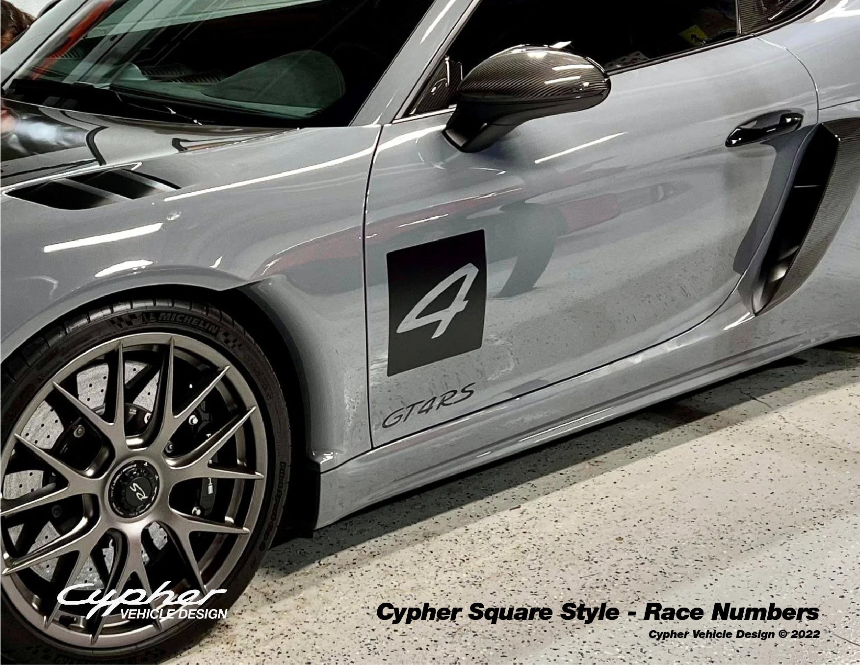 Race Numbers - Cypher Square or Rectangle Style - (Color Match Availab ...