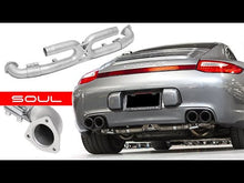 Load and play video in Gallery viewer, Porsche 997.2 Carrera (And Related Models) Muffler Bypass Pipes Exhaust
