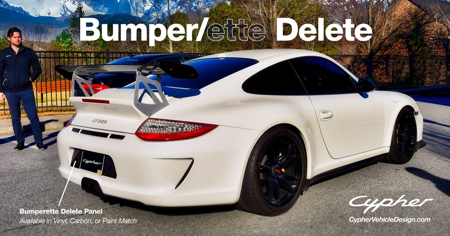 PORSCHE 997.1/997.2 REAR BUMPERETTE DELETE PANEL